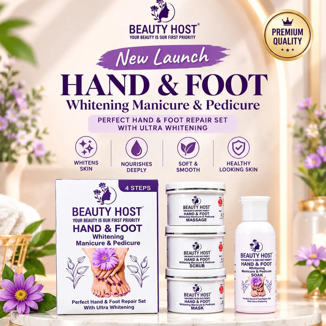 BEAUTY HOST Manicure Pedicure Facial Kit