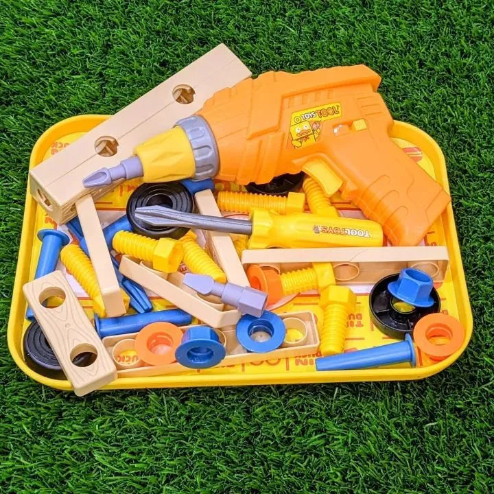 Electric Drill & Build Toy Set