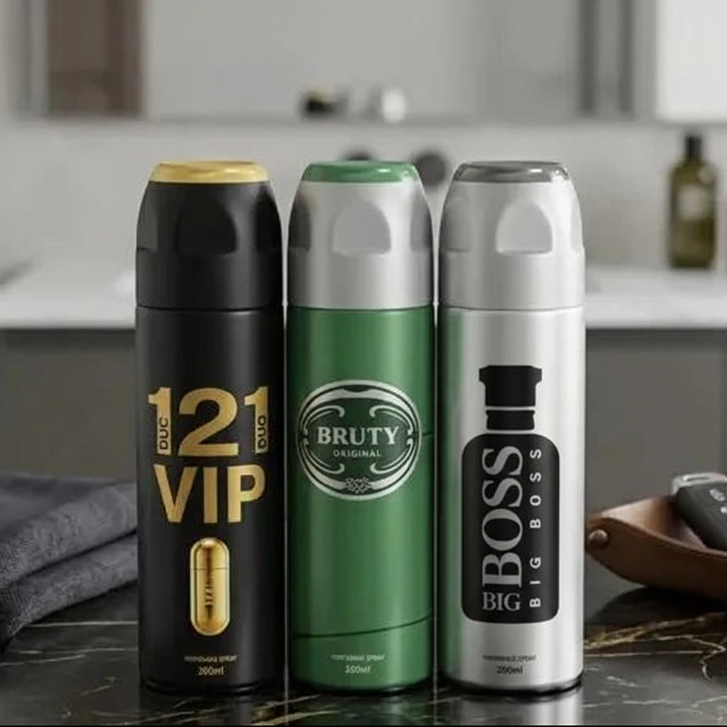 Assorted Perfumed Body Spray Set - Pack of 3