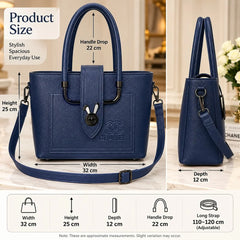 CHANEL Textured Leather Tote Handbag