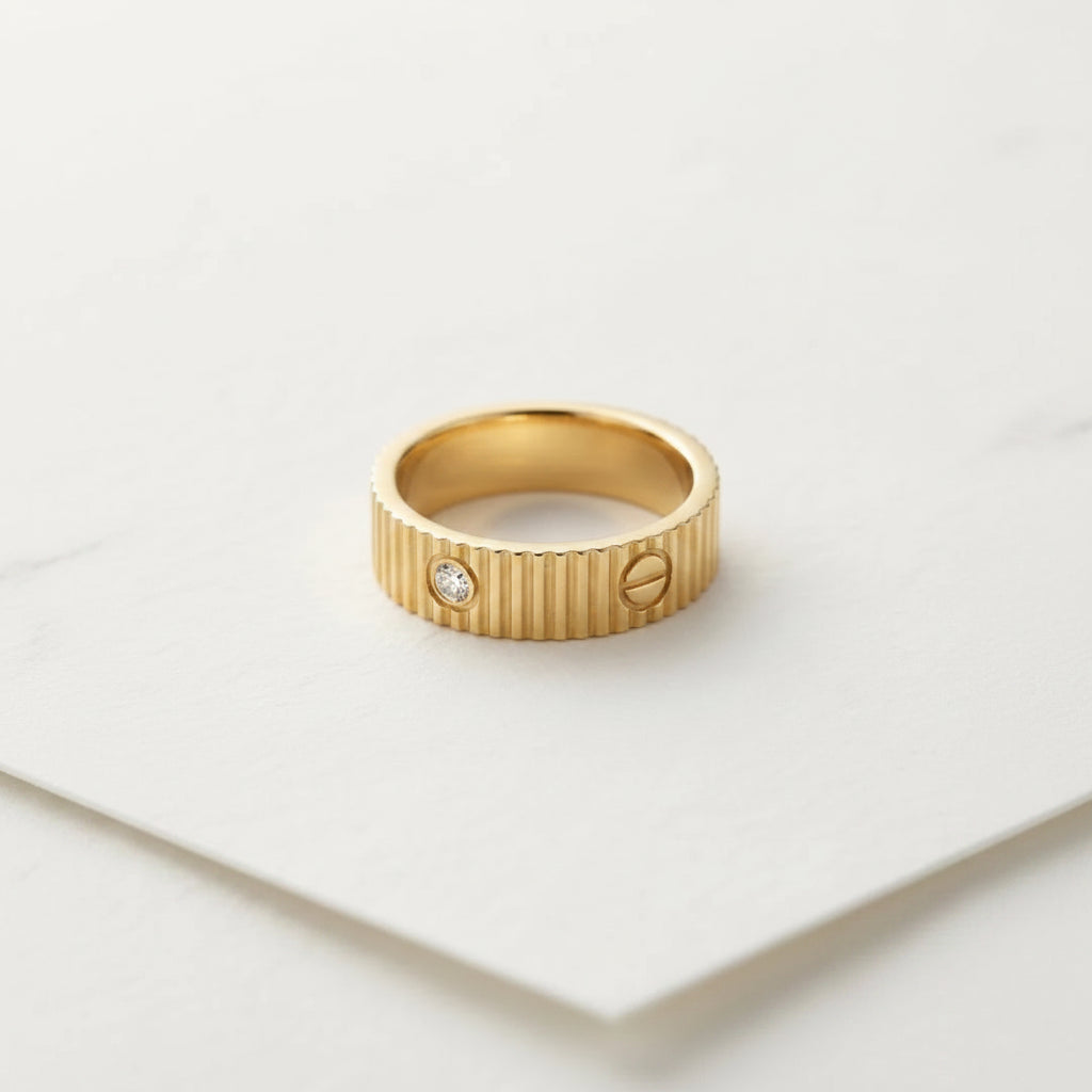 Stainless steel  Classic Cartier stone Ring For Women - Each