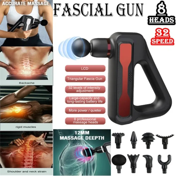 Original Triangle Fascia Gun Deep Tissue Muscle Massager