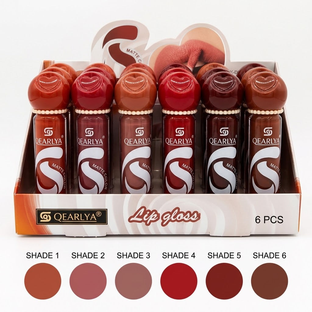 Qearlya 24Hr  Heart Matte Lipgloss