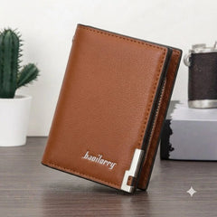 Baoilorry Leather Slim Bifold Wallet