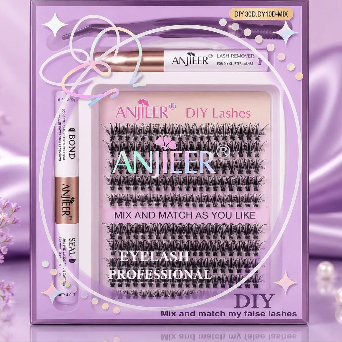 ANJIEER Professional Diy Cluster Lashes Kit