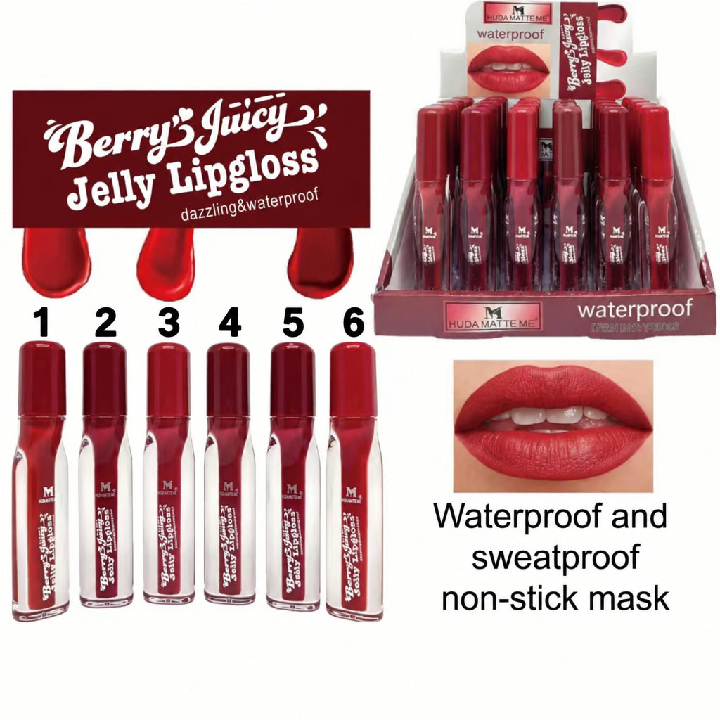Huda Matte Me Berry Juicy Hydrating Lip Gloss