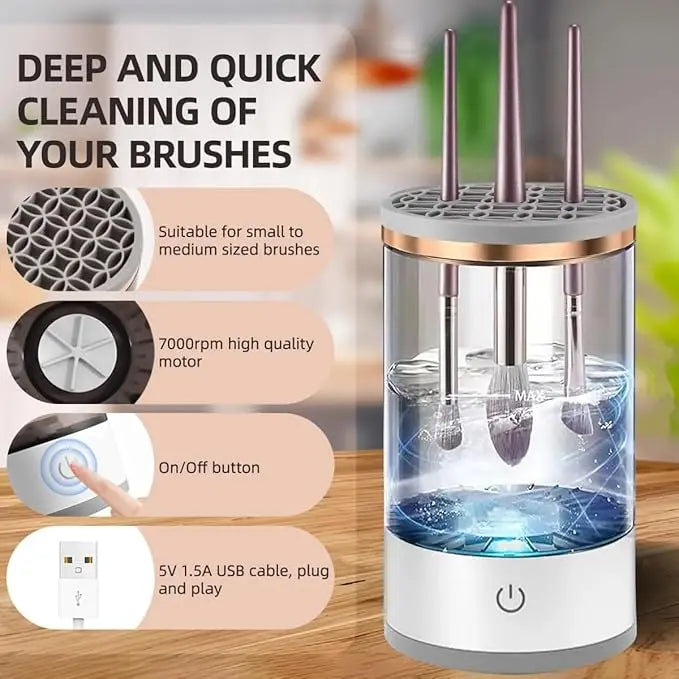 Electric Makeup Brush Cleaner Portable