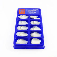 100pcs Natural & Transparent Color Artificial Nails