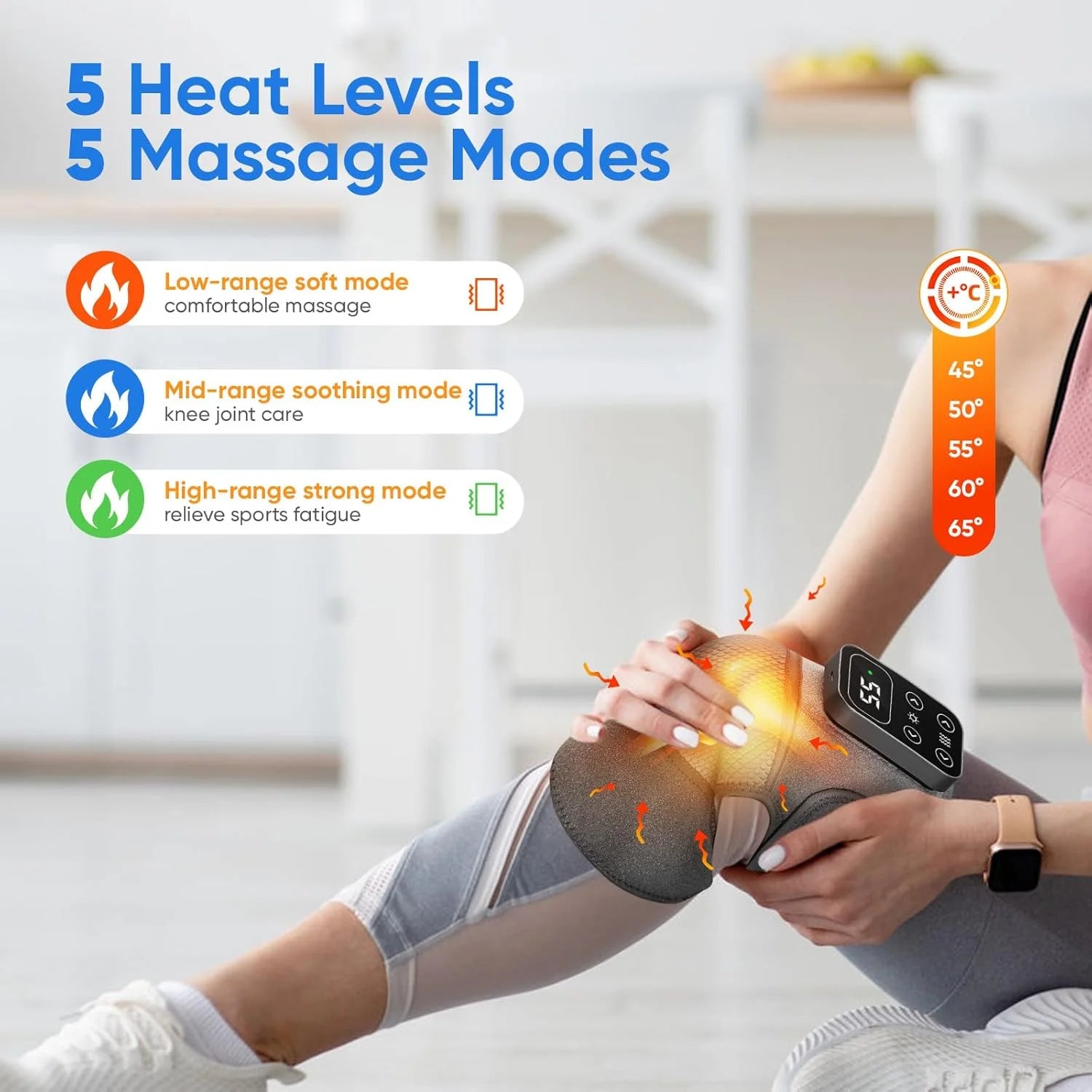 Heated Knee & Leg Vibration Massager