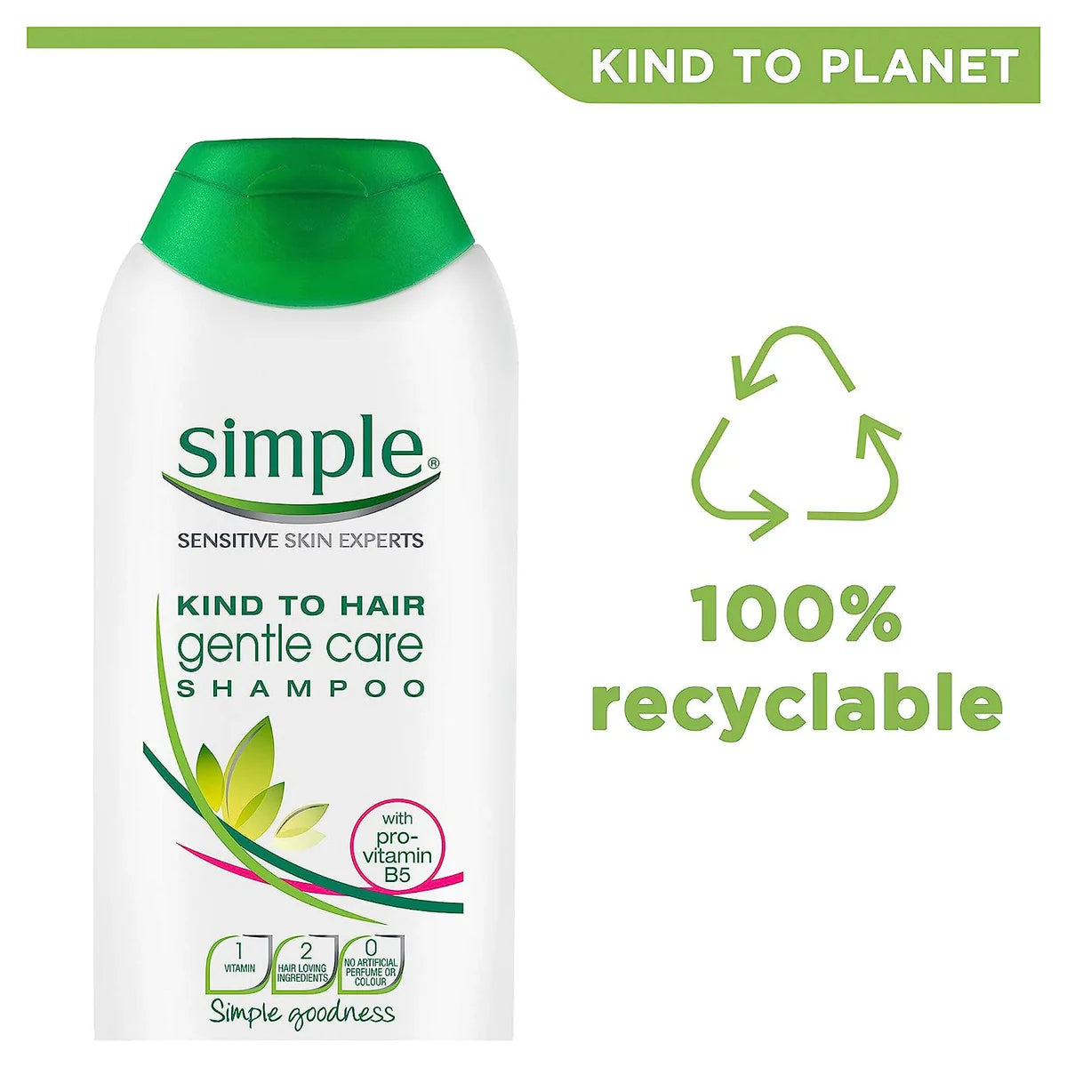 Simple Kind to Hair Gentle Care Shampoo - 200ml