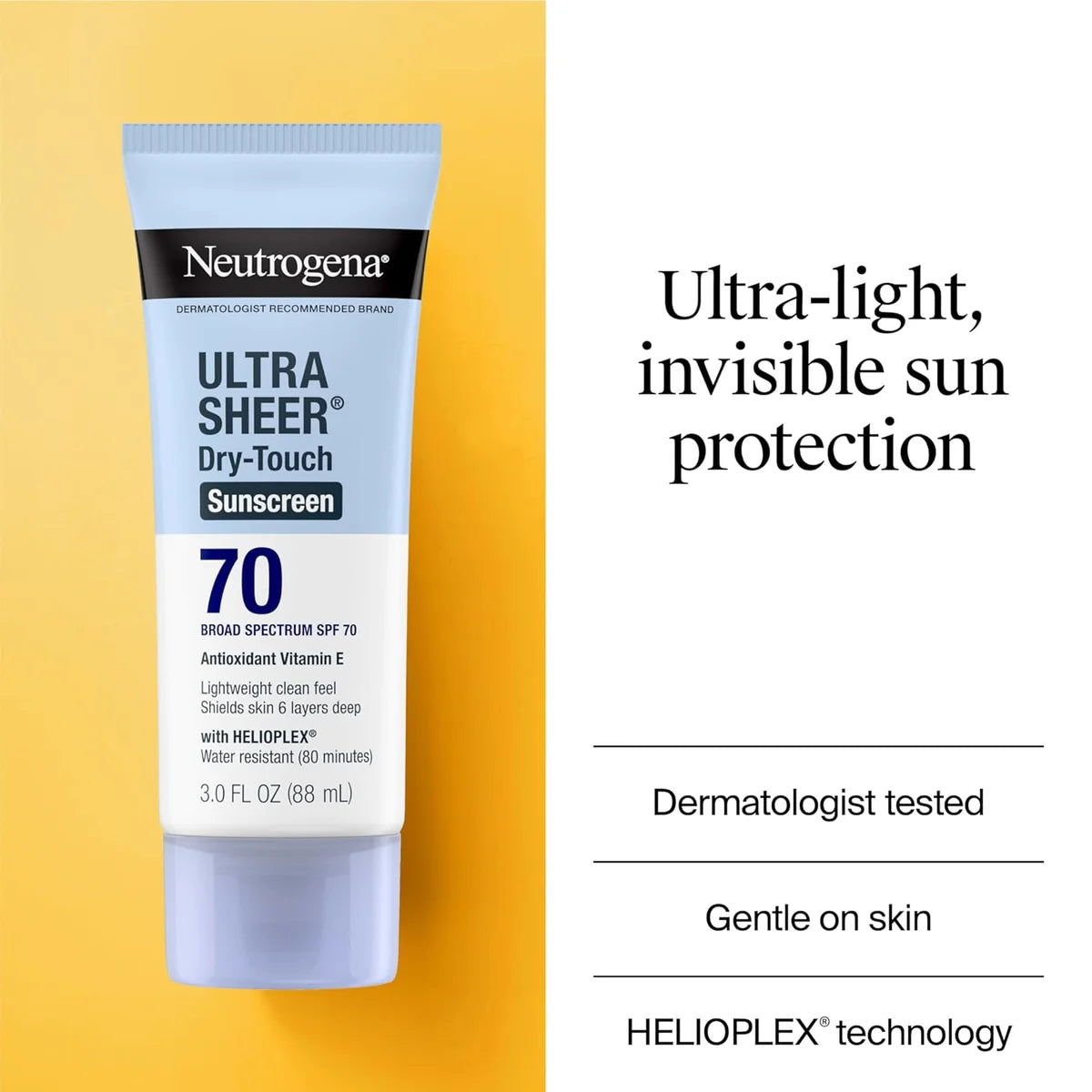 Neutrogena Ultra Sheer Dry Touch Sunscreen SPF 70 - 88ml
