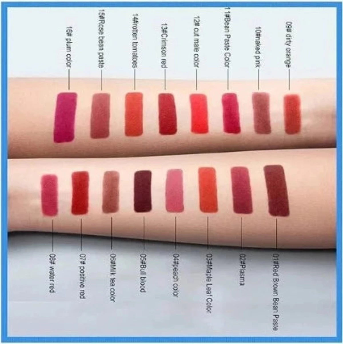 Beauty Gelanzi Mini Capsule Lipstick – 16 Pcs, 8 Colors