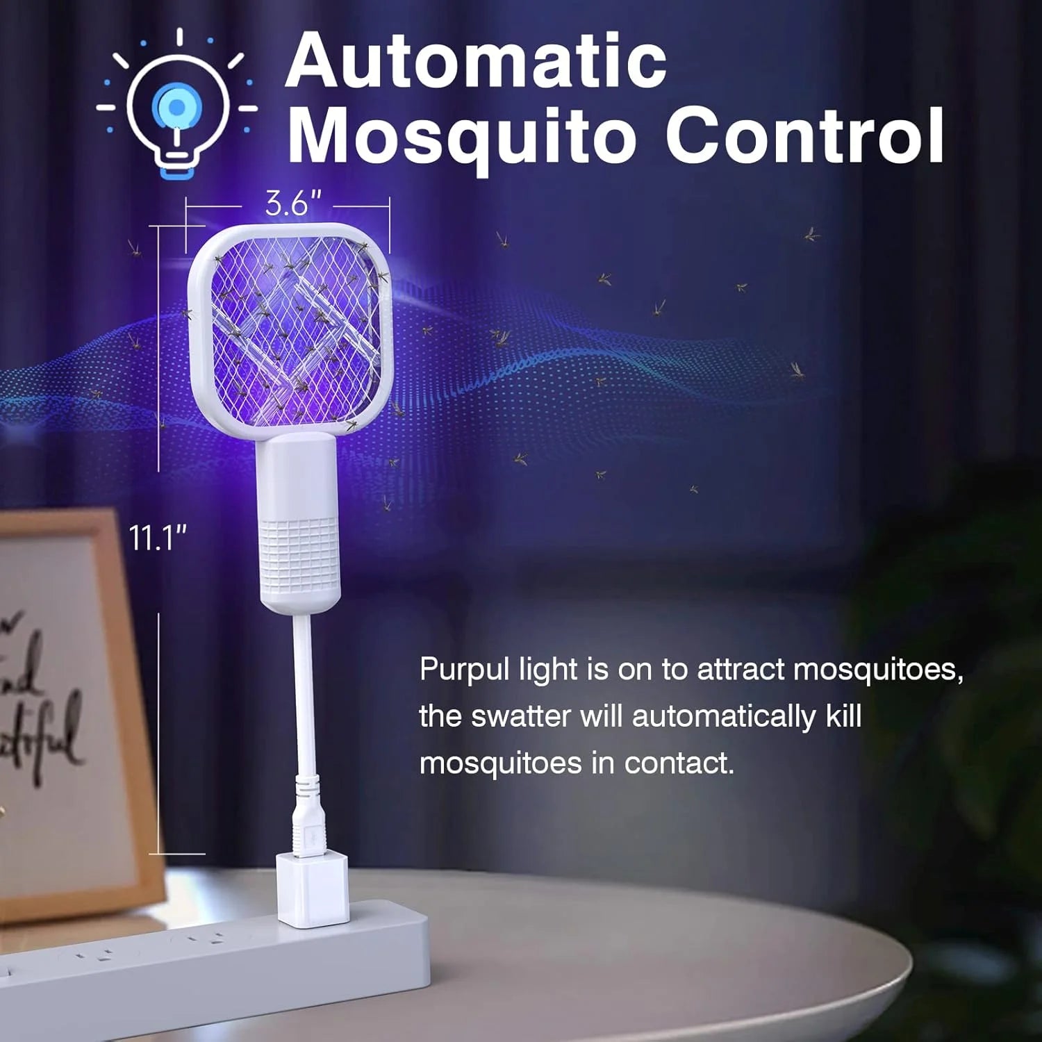 Electric Fly Swatter USB Mini Mosquito Swatter