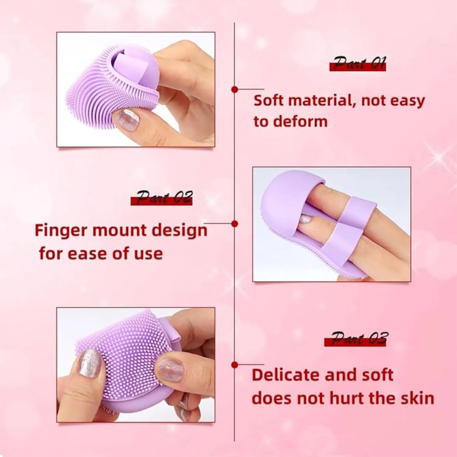 Silicone Finger Facial Cleansing Brush
