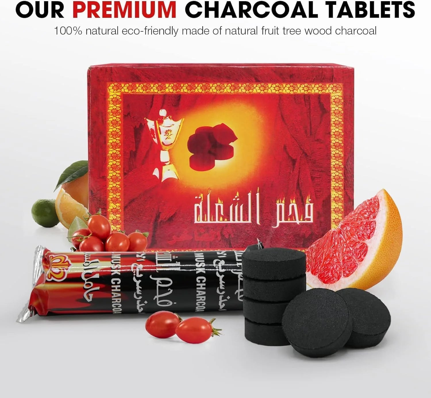 Torch Fast Burning Incense Charcoal Cube Roll for Aromatherapy - 10 Pcs in Box