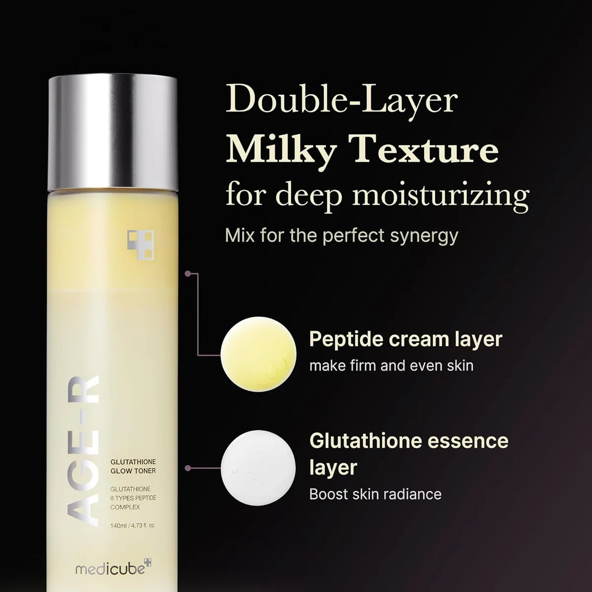Medicube - AGE-R Glutathione Glow Toner - 140ml