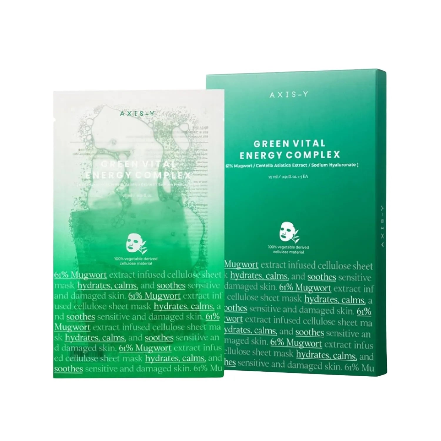 AXIS-Y Mugwort Green Vital Energy Complex Sheet Mask - 27ml