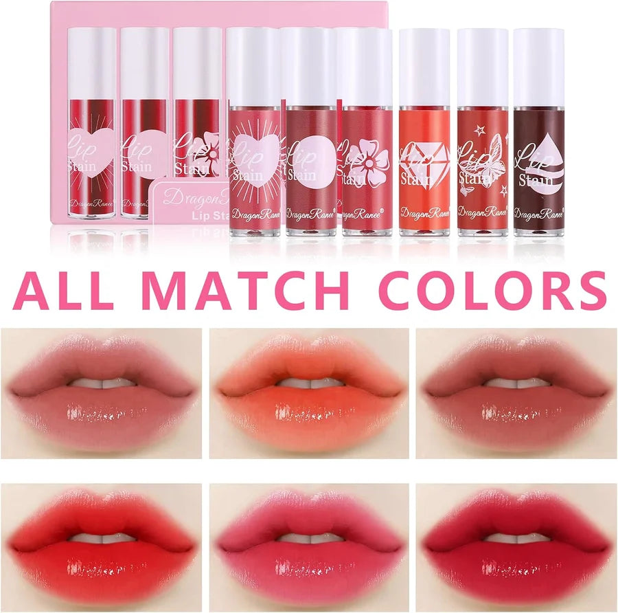 Dragon Ranee Watery Lip Tint Stain Set -  6PCS