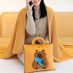 Multifunctional Capybaras Pillow 2 In 1 Hand Warmer