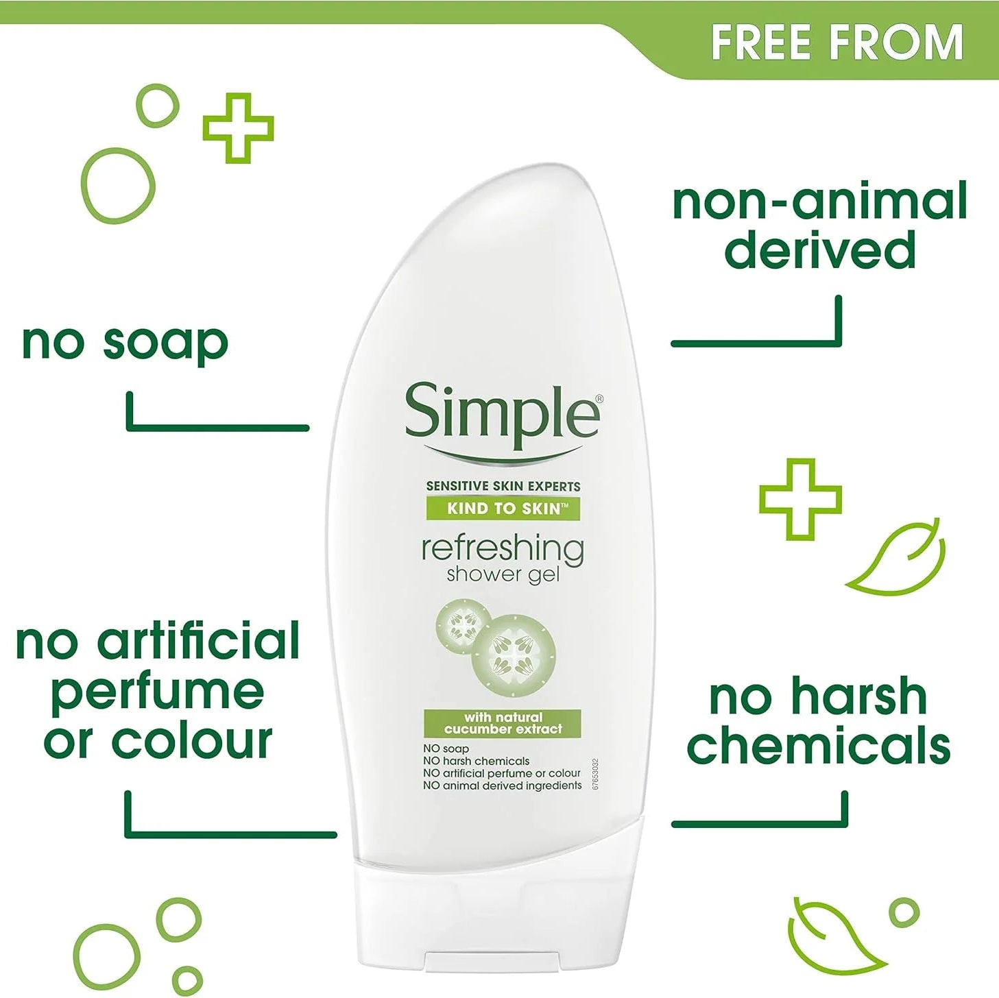 Simple Kind to Skin Refreshing Shower Gel – 250ml