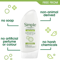 Simple Kind to Skin Refreshing Shower Gel – 250ml