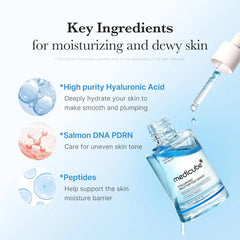 Medicube Hyaluronic Multi Peptide PDRN Serum for Glowing and Soothing - 30ml - Made in Korea