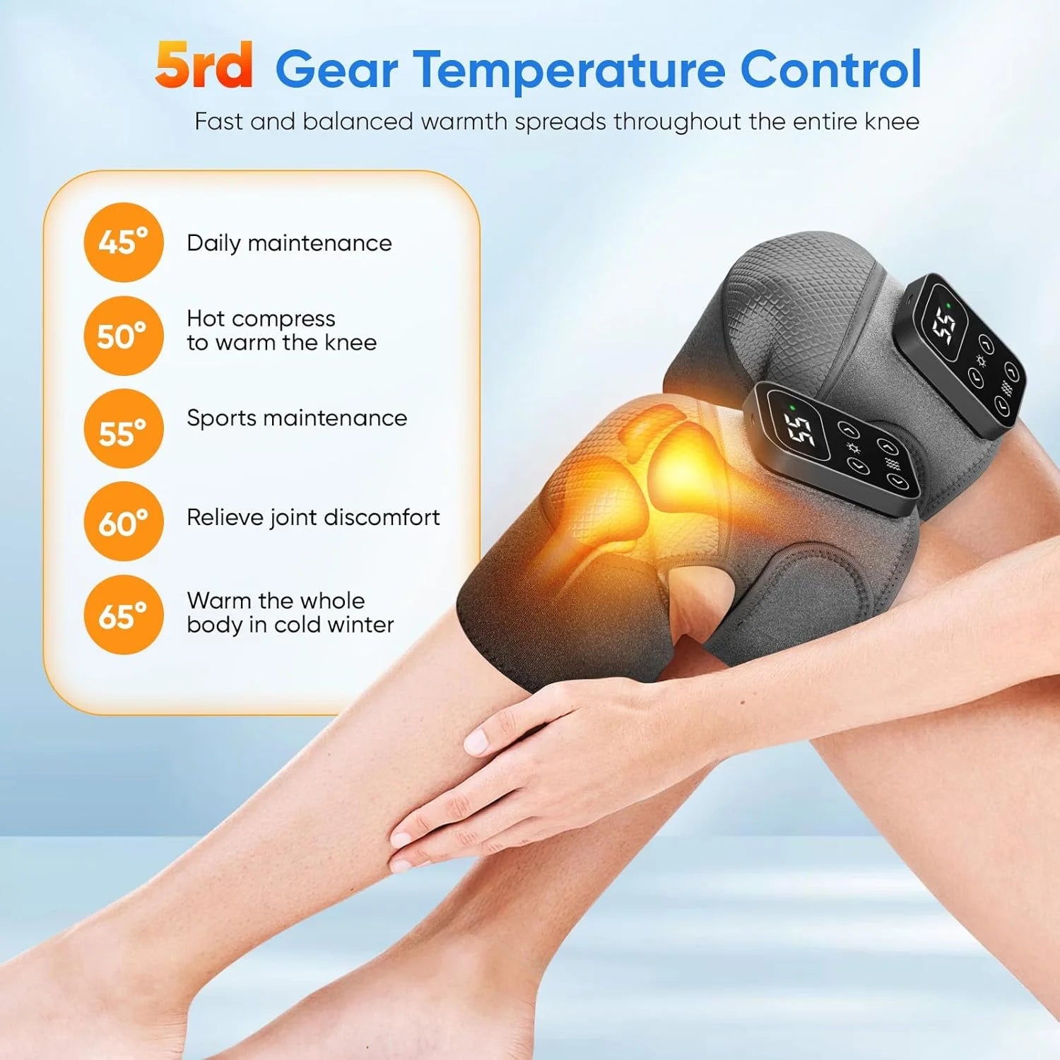 Heated Knee & Leg Vibration Massager