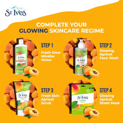 ST. Ives Fresh Glow 3-in-1 Micellar Water with 100% Natural Rose Extracts - 400ml