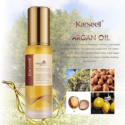 Karseell Collagen Hair Treatment Deep Repair Conditioning 500ml + Argan Oil Hair Serum