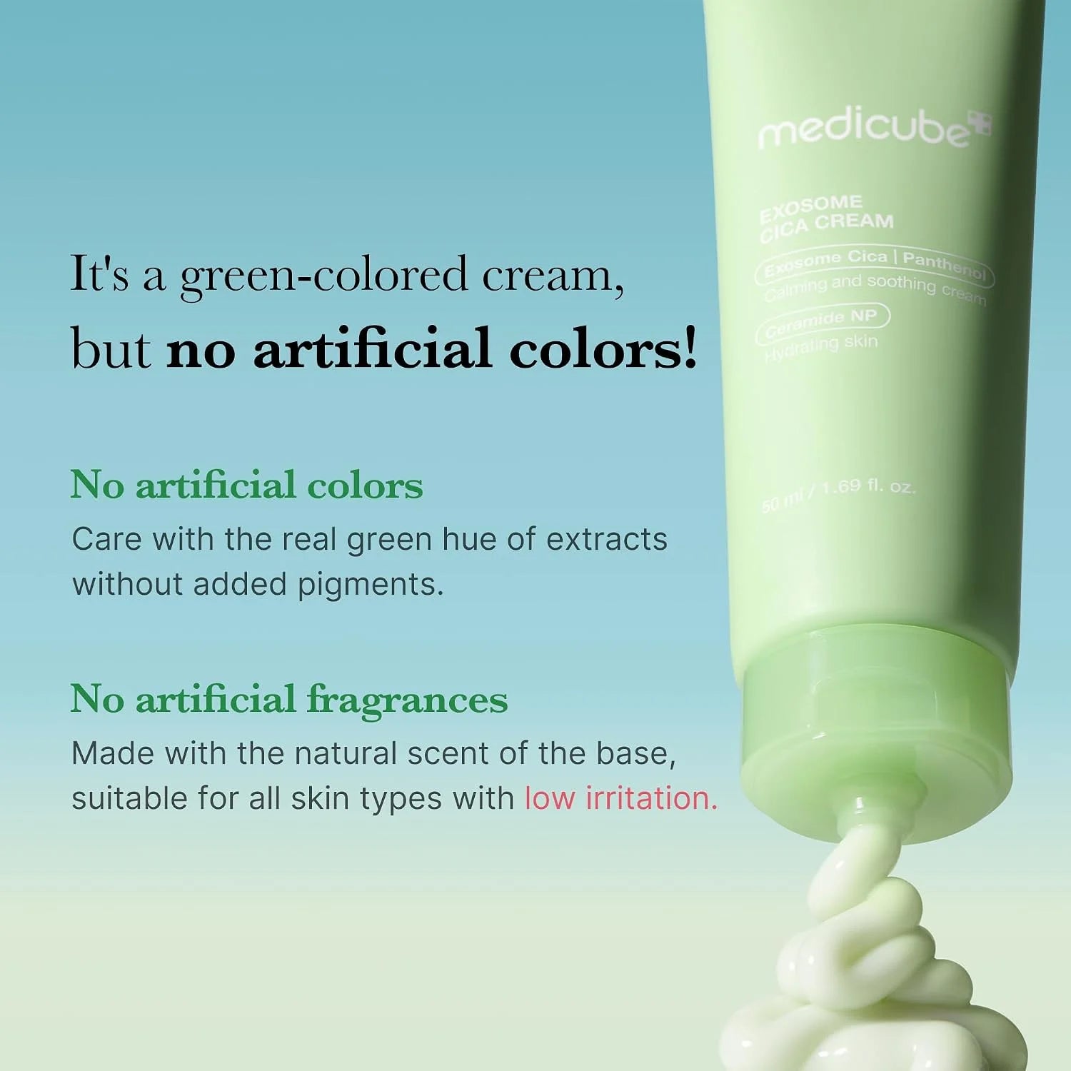 Medicube Exosome Cica Tea Tree Cream for Sensitive Skin - 50ml