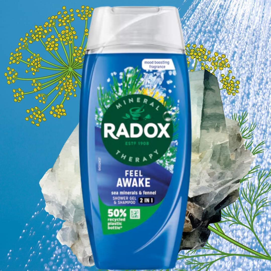 Radox Feel Awake Sea Minerals & Fennel Shower Gel - 225ml