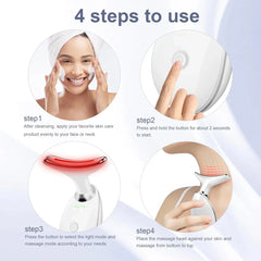 Anti-Aging Neck & Face Massager | Intense Pulsed Light Wrinkle Reducing Instrument - ES 1081