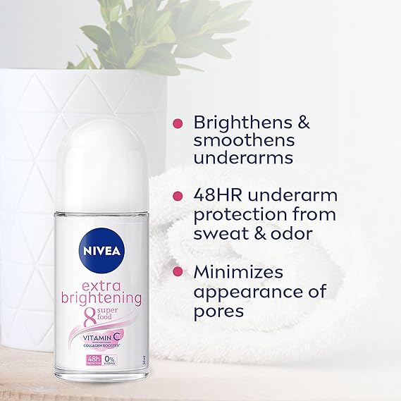 Nivea Extra Brightening Deodorant Roll-On For Women - 50ml