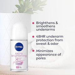 Nivea Extra Brightening Deodorant Roll-On For Women - 50ml