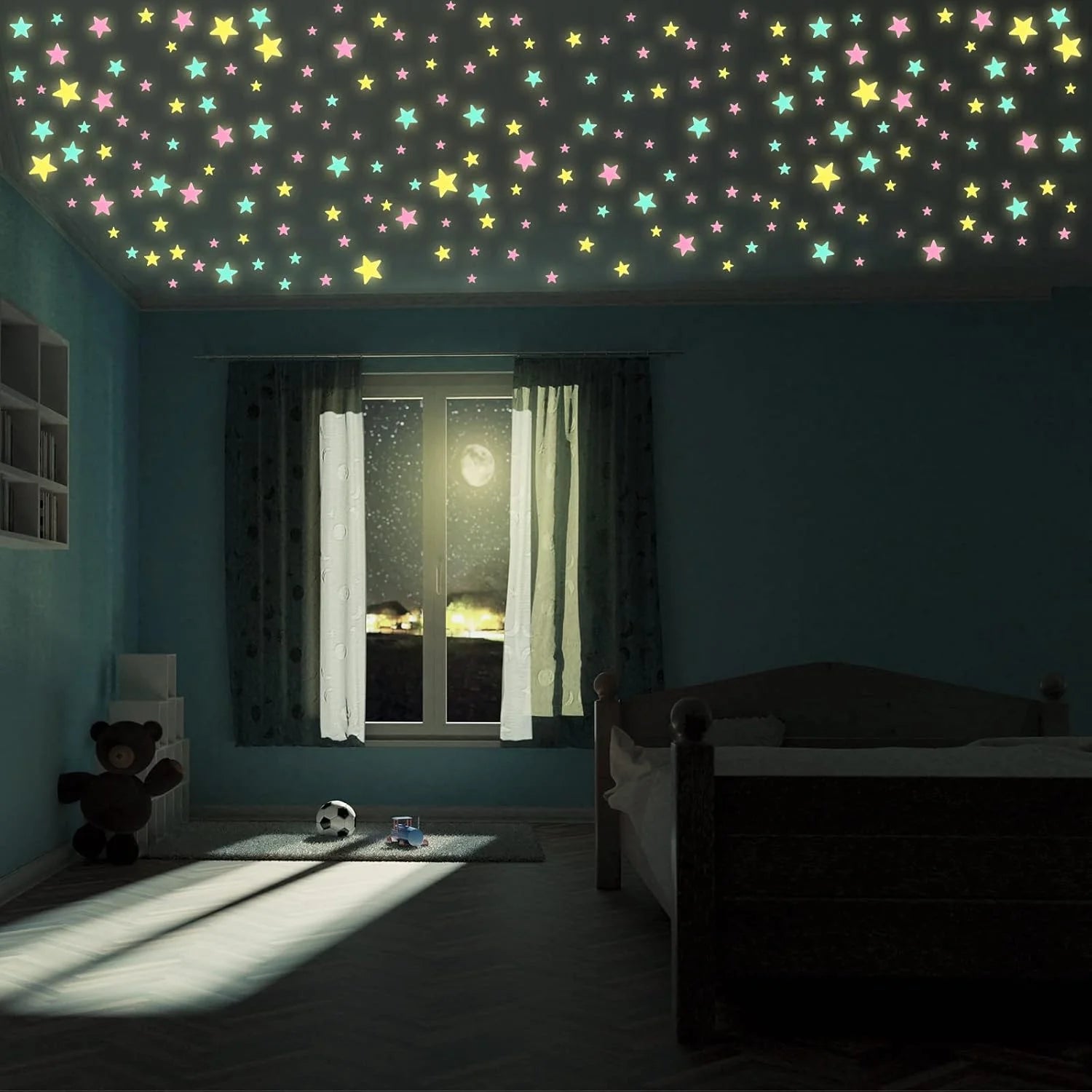 Outus Colorful Glow in The Dark Luminous Stars