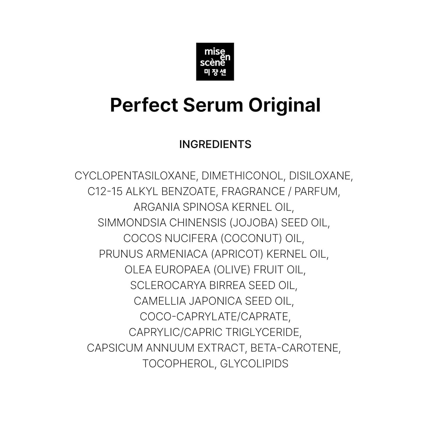 Original Mise En Scene - Perfect Serum - 80ml