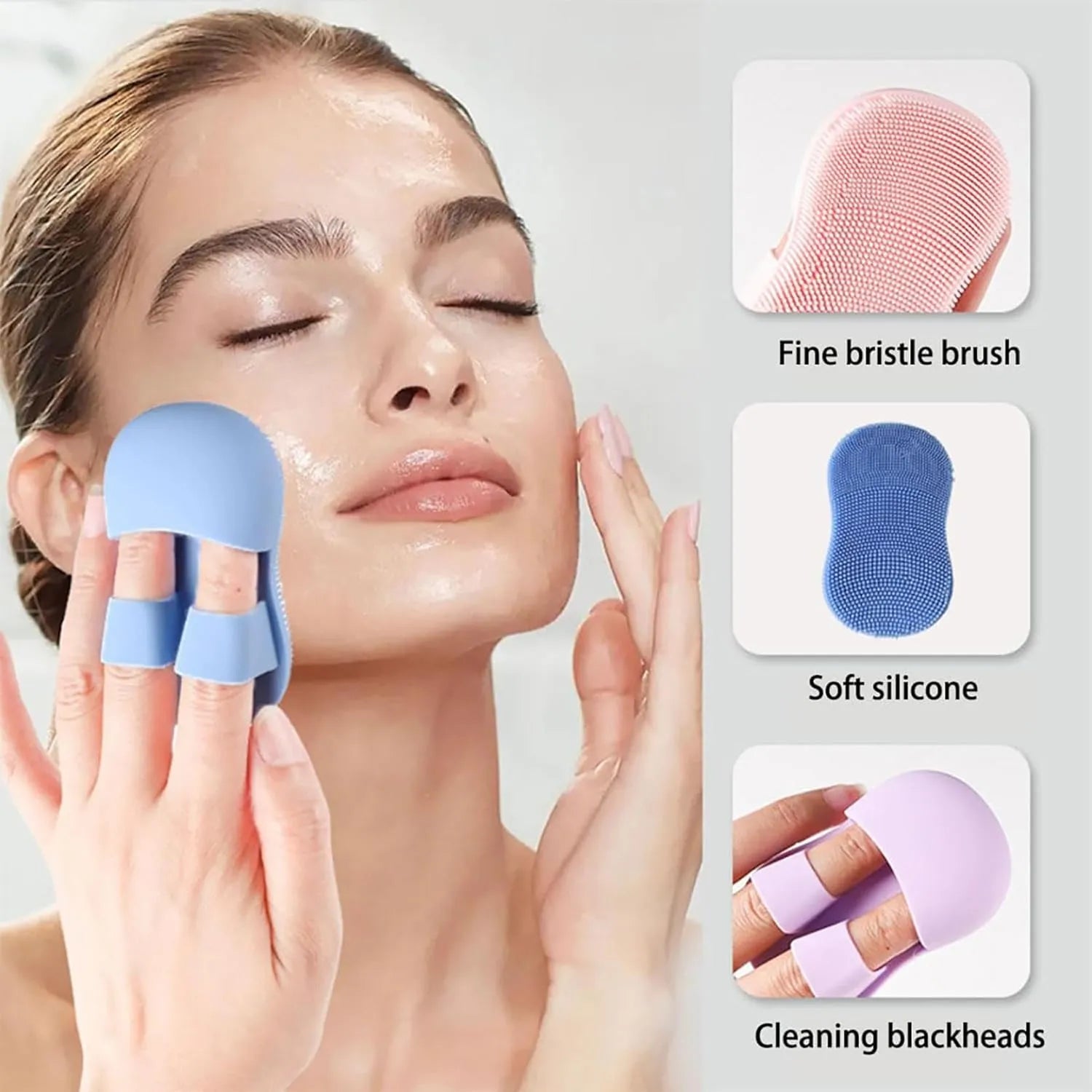 Silicone Finger Facial Cleansing Brush