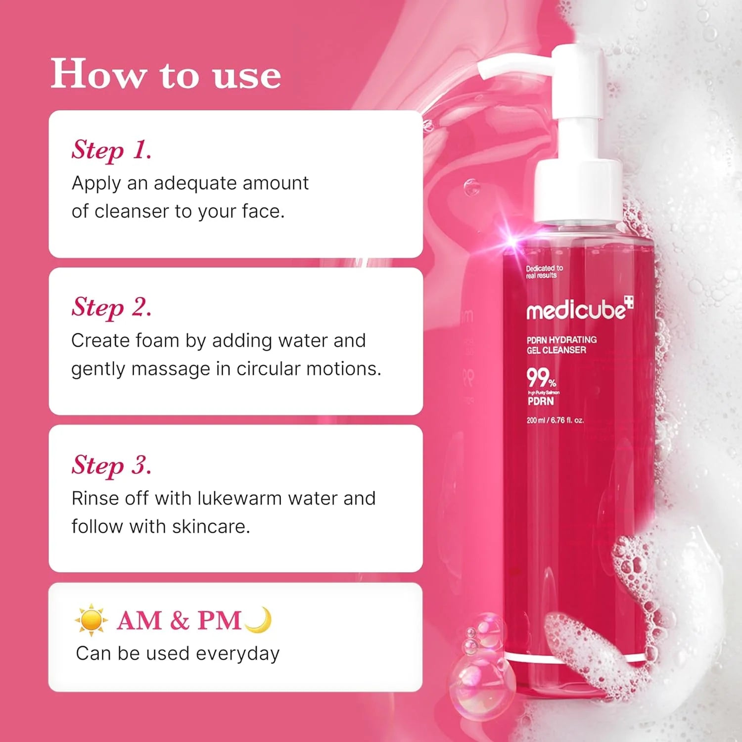 Medicube PDRN PDRN Jelly to Foam Cleanser  - 200ml