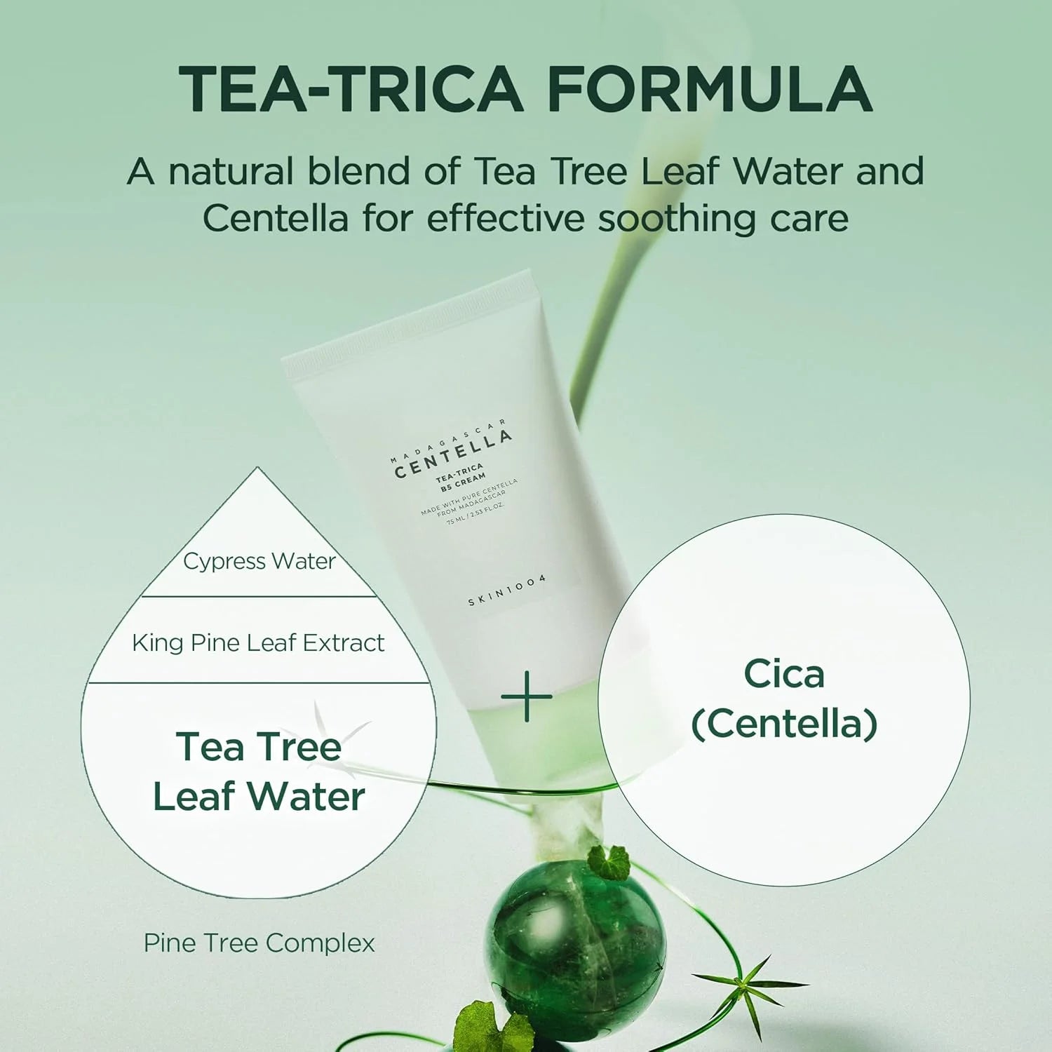 SKIN1004 Madagascar Centella Tea-Trica B5 Cream - 75ml