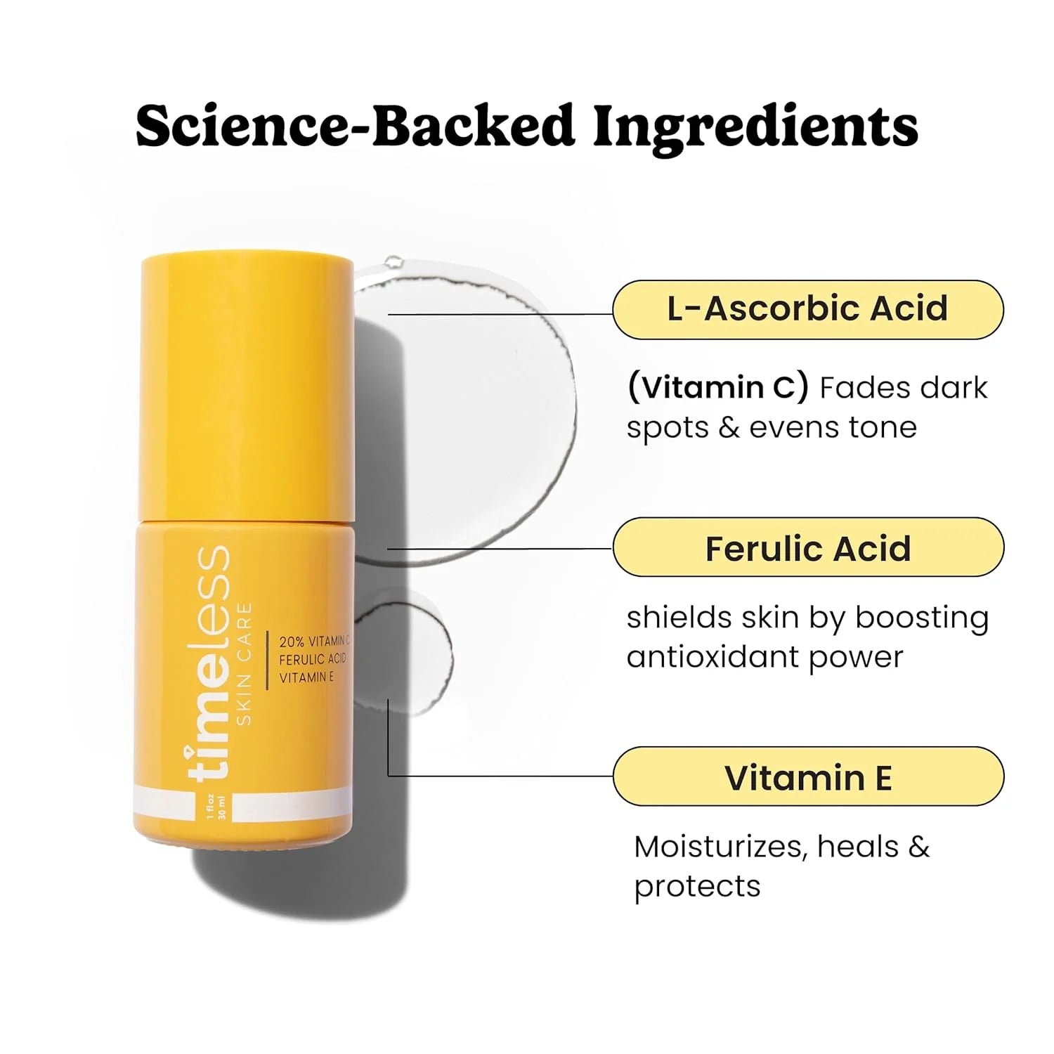 Timeless 20% VItamin C Serum with Vitamin E & Ferulic Acid - 30ml