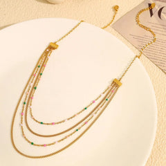 Stainless Steel multi-layered Necklace