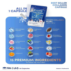 Frozen Collagen 2 in 1 Whitening Caps - 60 Capsules