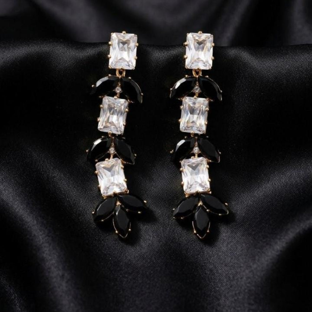 Stainless Steel geometric drop earrings - Each