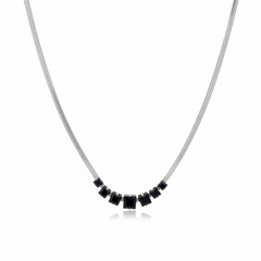 silver-tone snake chain necklace