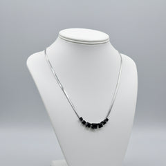 silver-tone snake chain necklace