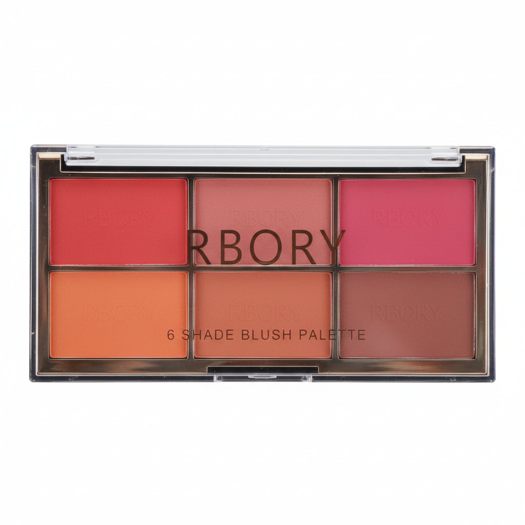 Rbory Beautiful Blusher Palette - 6 Colors