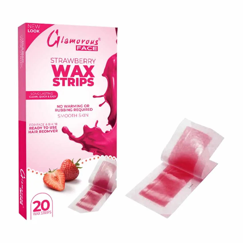 Glamorous Face Body Wax Strips 4 Flavors