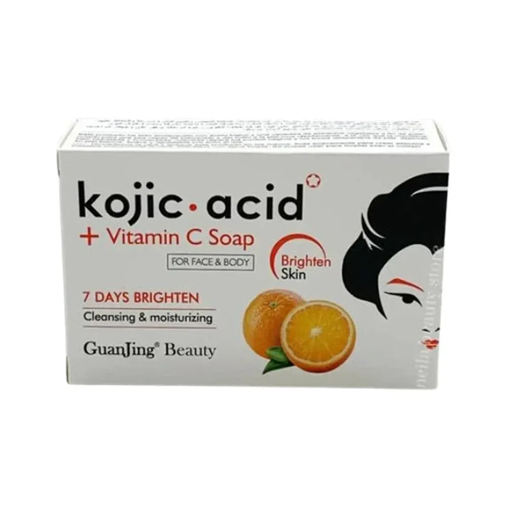 Guanjing Kojic Acid Moisturizing And Whitening Orange Soap for Face and Body