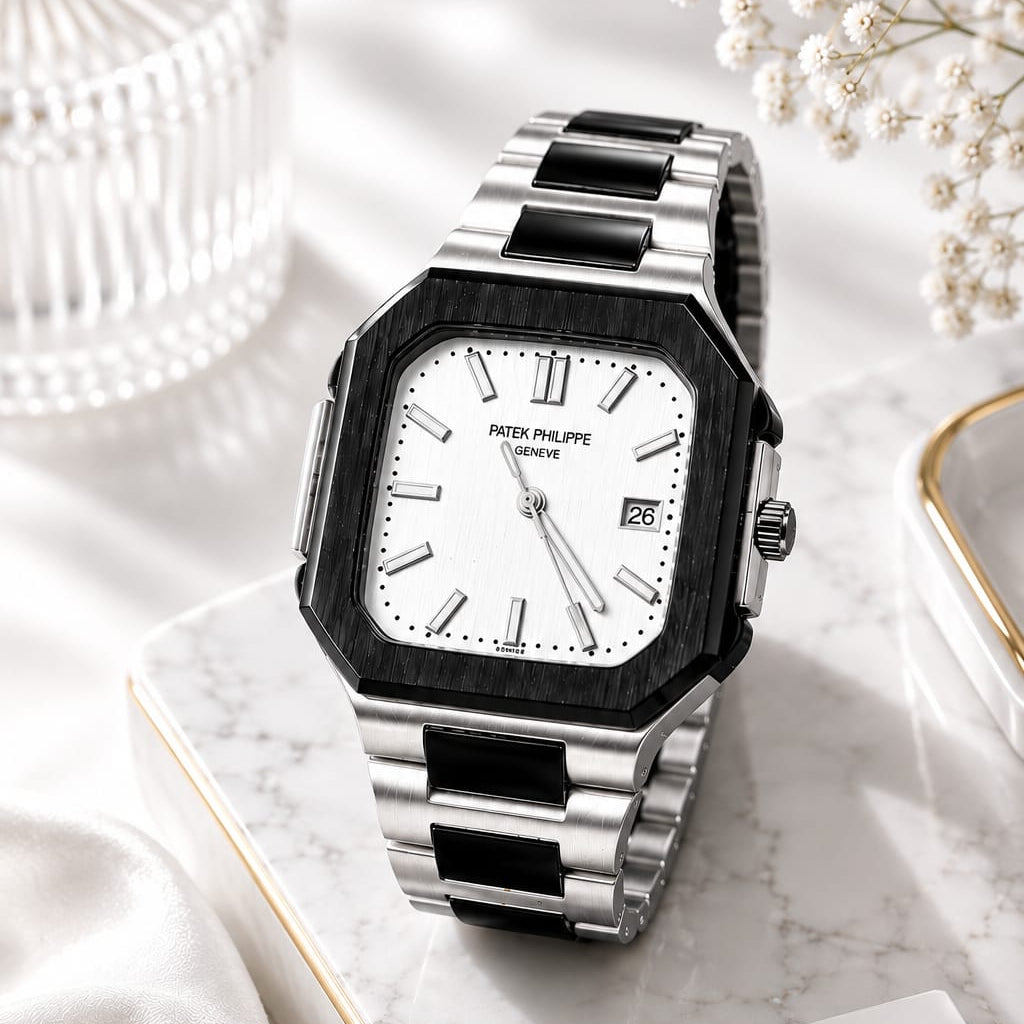 Patek Philippe Geneve Nautilus Style Watch - With Box
