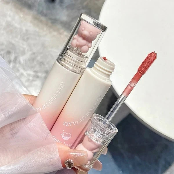 Gege Bear - Cartoon Matte Lip Gloss - 6 Pcs Set